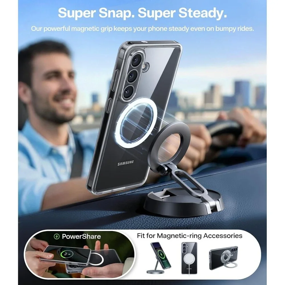 TORRAS Magnetic Clear Case for Samsung Galaxy S26 Plus 6.7